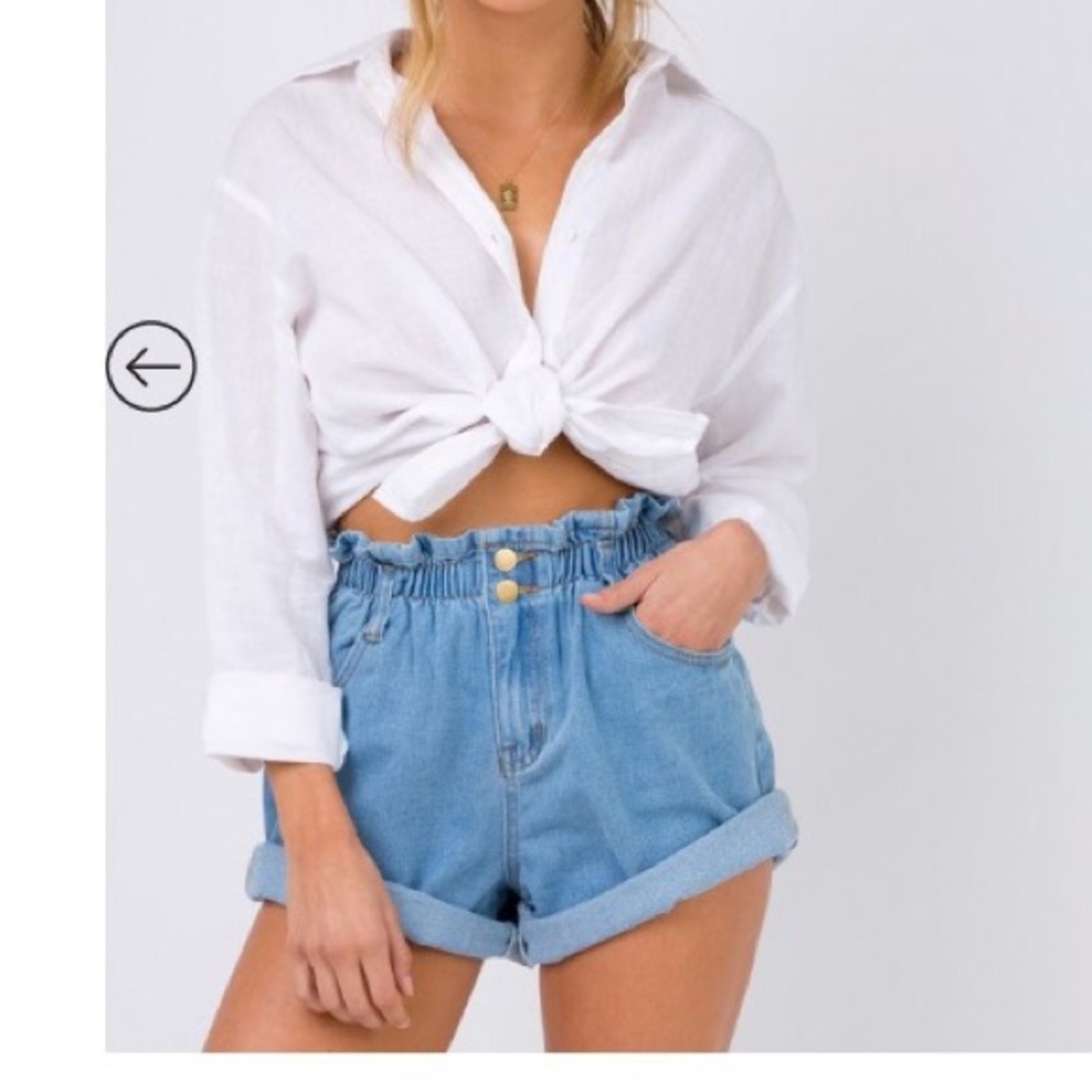 Princess Polly Open Road Paperbag Shorts